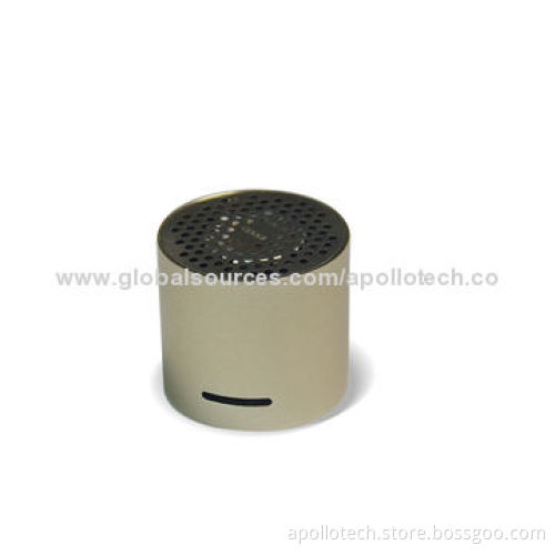 Mini Aluminum Bluetooth Speaker, 300mAh Capacity, 5V DC/500mA Input